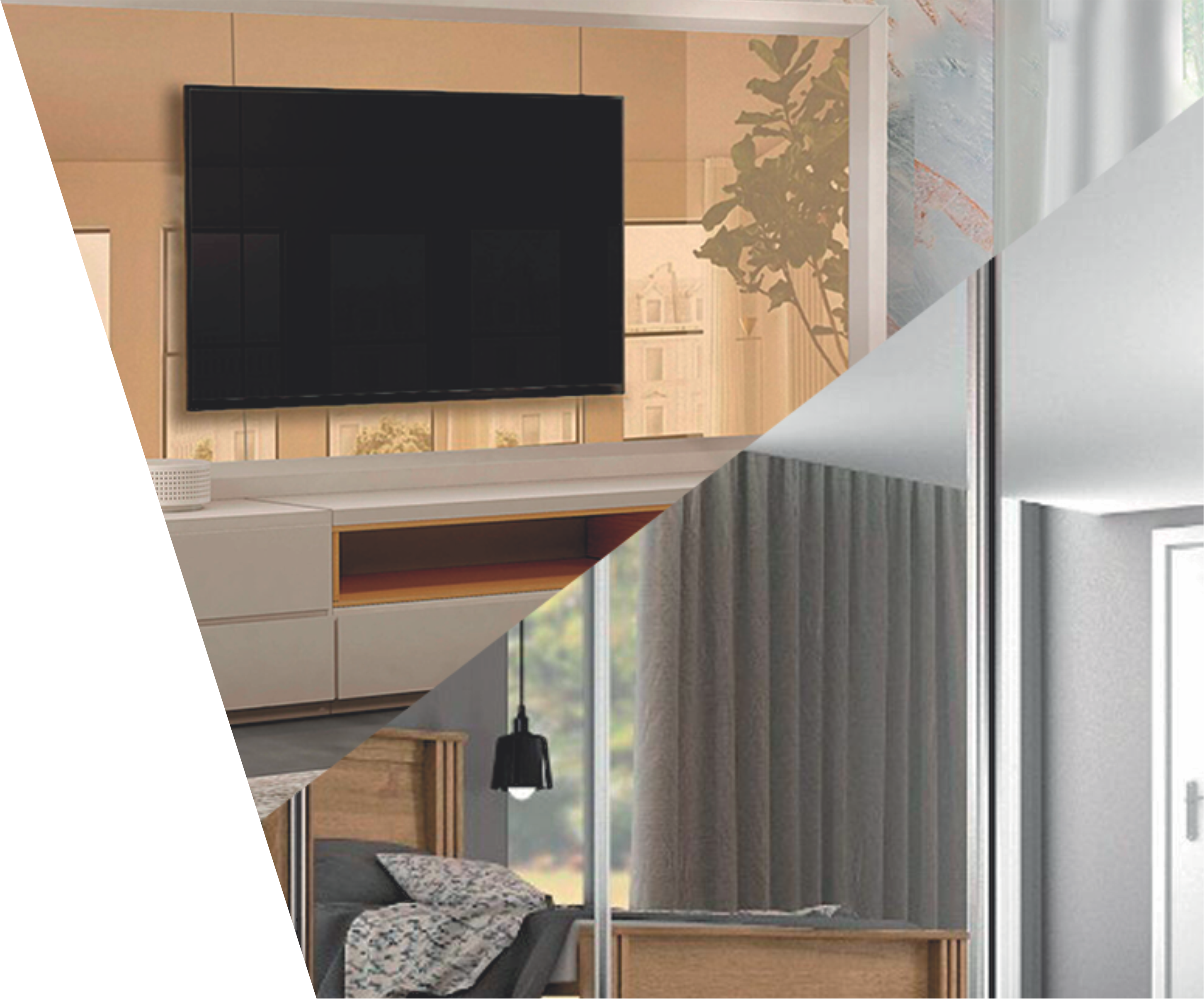 Espelhos Bronze e Prata